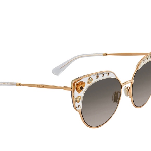 Jimmy Choo Audrey Cat Eye Crystal Embellished Sunglasses